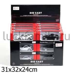 МАШИНА МЕТАЛЛ. RASTAR 1:43 MERCEDES SLK 55 AMG, ЦВЕТ В АССОРТ. В КОР. УП-24ШТ в кор.3уп ― Luckfamily.ru