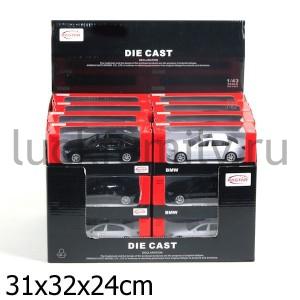 МАШИНА МЕТАЛЛ. RASTAR 1:43 BMW, ЦВЕТ В АССОРТ. В КОР. УП-24ШТ в кор.3уп ― Luckfamily.ru