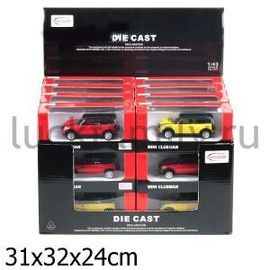 МАШИНА МЕТАЛЛ. RASTAR 1:43 MINI CLUBMAN, ЦВЕТ В АССОРТ. В КОР. УП-24ШТ в кор.3уп ― Luckfamily.ru