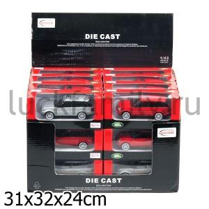 МАШИНА МЕТАЛЛ. RASTAR 1:43 RANGE ROVER SPORT, ЦВЕТ В АССОРТ. В КОР. УП-24ШТ в кор.3уп ― Luckfamily.ru
