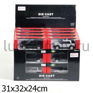 МАШИНА МЕТАЛЛ. RASTAR 1:43 LAND ROVER, ЦВЕТ В АССОРТ. В КОР. УП-24ШТ в кор.3уп ― Luckfamily.ru