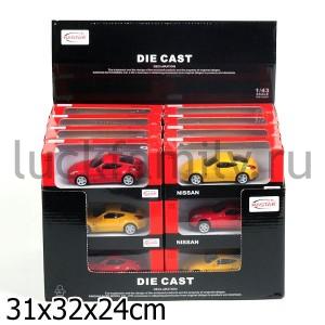 МАШИНА МЕТАЛЛ. RASTAR 1:43 NISSAN 370Z, ЦВЕТ В АССОРТ. В КОР. УП-24ШТ в кор.3уп ― Luckfamily.ru
