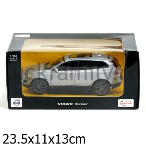 МАШИНА МЕТАЛЛ. RASTAR 1:24 VOLVO XC60, ОТКРЫВ ДВЕРИ И КАПОТ, ЦВЕТ В АССОРТ  В КОР. в кор.12шт ― Luckfamily.ru