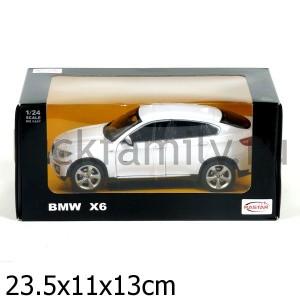МАШИНА МЕТАЛЛ. RASTAR 1:24 BMW X6, ОТКРЫВ ДВЕРИ И КАПОТ, ЦВЕТ В АССОРТ В КОР. в кор.12шт ― Luckfamily.ru
