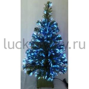 ЕЛКА С ФИБРООПТИЧ. ВОЛОКНОМ 60СМ, 40 ВЕТОК С ЛАМПОЧКАМИ LED, ВЕРХУШКА-ЗВЕЗДА НА ПОДСТАВКЕ в кор.12шт ― Luckfamily.ru