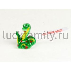 ФИГУРКА СИМВОЛ ГОДА ЗМЕЯ ЗАВЯЗАННАЯ В УЗЕЛ "НА ВЕКИ ВАШ", 3,6*2,5*4,7СМ В КОР. УП-9ШТ в кор.48уп ― Luckfamily.ru