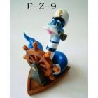ФИГУРКА ЗМЕЯ МОРЯК ЗА ШТУРВАЛОМ, 4,8*6,5*7,5СМ В КОР. в кор.96шт