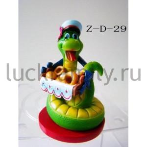 ФИГУРКА ЗМЕЯ ПАРЕНЬ, ПРОДАЮЩИЙ БУБЛИКИ, 4,5*4,5*7СМ В КОР. в кор.96шт ― Luckfamily.ru