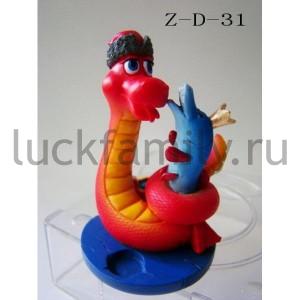 ФИГУРКА ЗМЕЯ ЕМЕЛЯ, ПОЙМАВШИЙ ЩУКУ, 5*4,5*7,5СМ В КОР. в кор.96шт ― Luckfamily.ru