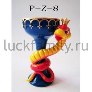 ПОДСВЕЧНИК ЗМЕЯ С ЧАШОЙ, 6,5*5*9,5СМ В КОР. в кор.72шт ― Luckfamily.ru