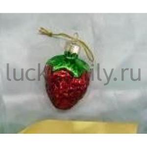 ЕЛОЧНАЯ ИГРУШКА КЛУБНИЧКА, 5*4,5СМ, СТЕКЛО В ПАК. НА ХЕДЕРЕ УП-6ШТ в кор.24уп ― Luckfamily.ru
