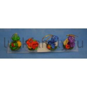 ПОДВЕСКА СИМВОЛ ГОДА ЗМЕЯ С ЯГОДКОЙ 3*3*4СМ, В АССОРТ. УП-24ШТ в кор.16уп ― Luckfamily.ru