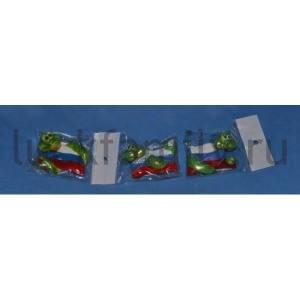 МАГНИТ СИМВОЛ ГОДА ЗМЕЯ С РОССИЙСКИМ ФЛАГОМ 4,5*1,5*6СМ, В АССОРТ. В КОР. УП-24ШТ в кор.12уп ― Luckfamily.ru