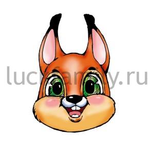 МАСКА КАРНАВАЛЬНАЯ ПВХ БЕЛОЧКА в кор.2500шт ― Luckfamily.ru