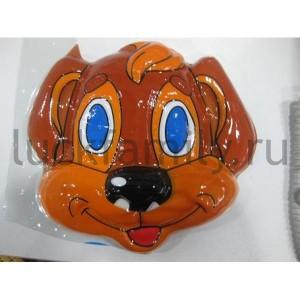 МАСКА КАРНАВАЛЬНАЯ ПВХ СОБАЧКА в кор.2500шт ― Luckfamily.ru