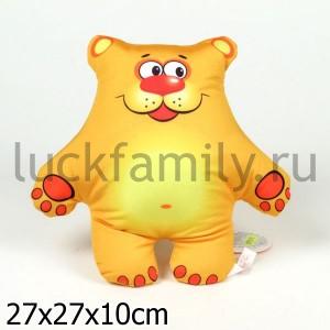 МЕДВЕЖОНОК - АНТИСТРЕСС (ИГРУШКА-ПОДУШКА) 29СМ ― Luckfamily.ru