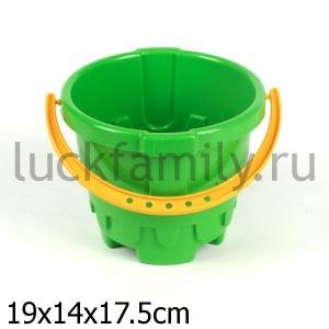 ВЕДРО "КРЕПОСТЬ" В АССОРТ. в кор.36шт ― Luckfamily.ru