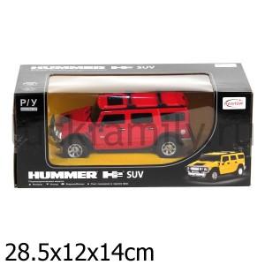 МАШИНА Р/У RASTAR HUMMER H2 SUV 1:27 СО СВЕТОМ, ЦВЕТ В АССОРТ. В КОР. в кор.24шт ― Luckfamily.ru