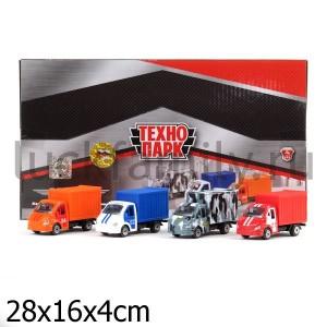 МАШИНА "ТЕХНОПАРК" МЕТАЛЛ. ГАЗЕЛЬ 1:72, В АССОРТ. В ДИСПЛЕЕ (РУСС. УП.) УП-12ШТ в кор.5*8уп ― Luckfamily.ru