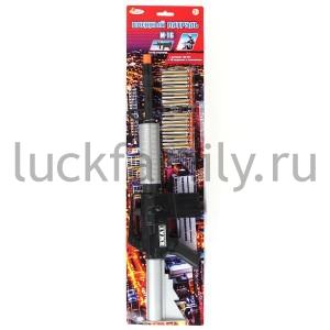 АВТОМАТ "ИГРАЕМ ВМЕСТЕ" M-16, С ПРИСОСКАМИ НА КАРТ. 72,8*15,9СМ в кор.4*12шт ― Luckfamily.ru