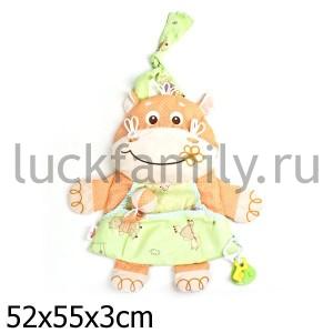 ИГРУШКА КАРМАН НА КРОВАТКУ "БЕГЕМОТЯ" в кор.8шт ― Luckfamily.ru