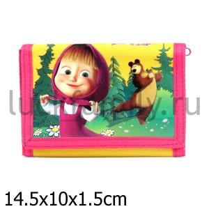 КОШЕЛЕК "МАША И МЕДВЕДЬ" ТАНЦЫ, РОЗОВЫЙ в кор.144шт ― Luckfamily.ru