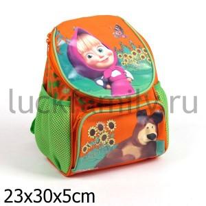 РЮКЗАК-МИНИ "МАША И МЕДВЕДЬ" ДОШКОЛЕНОК, ОРАНЖЕВЫЙ в кор.20шт ― Luckfamily.ru