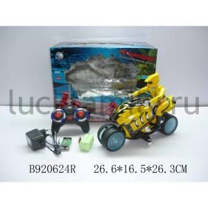 МОТОЦИКЛ Р/У НА АККУМ. С ГОНЩИКОМ, СО СВЕТОМ И ЗВУКОМ 333-930B В РУСС. КОР. 27*17*26СМ в кор.12шт ― Luckfamily.ru