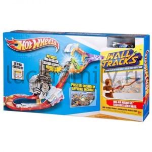 "МАТТЕЛ". HOT WHEELS СУМАСШЕСТВИЕ В ВОЗДУХЕ ИЗ СЕРИИ НАСТЕННЫЕ ТРЕКИ в кор.4шт ― Luckfamily.ru