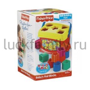 "МАТТЕЛ". FISHER PRICE ПЕРВЫЕ КУБИКИ МАЛЫША в кор.4шт ― Luckfamily.ru