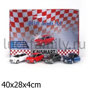 МАШИНА AUDI A1 МЕТАЛЛ. ИНЕРЦ. ОТКРЫВ. ДВЕРИ, ЦВЕТ В АССОРТ. В ДИСПЛЕЕ УП-12ШТ в кор.2*6уп ― Luckfamily.ru