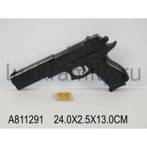 ПИСТОЛЕТ ПНЕВМ. С ПУЛЬКАМИ KP209 В ПАК. 24*3*13СМ в кор.2*72шт ― Luckfamily.ru