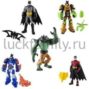 MATTEL. ФИГУРКА ПЕРСОНАЖЕЙ "БЭТМЕН" С АКСЕСС., В АССОРТ. НА КАРТ. в кор.10шт ― Luckfamily.ru