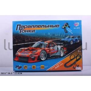 ТРЕК С РУЧНЫМ ГЕНЕРАТОРОМ, С МАШИНКАМИ, ДЛИНА ТРАССЫ 445СМ 0870 В КОР. 50*36*12СМ в кор.12шт ― Luckfamily.ru