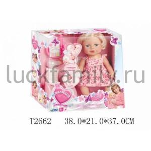 КУКЛА "ВАЛЮША" ФУНКЦ. ОЗВУЧ. РУССИФИЦ., С АКСЕСС. В РУСС. КОР. 38*21*37СМ в кор.8шт ― Luckfamily.ru