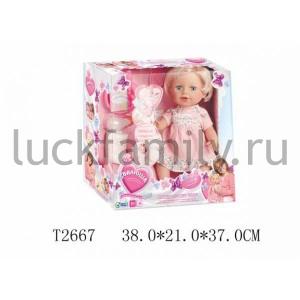 КУКЛА "ВАЛЮША" ФУНКЦ. ОЗВУЧ. РУССИФИЦ., С АКСЕСС. В РУСС. КОР. 38*21*37СМ в кор.8шт ― Luckfamily.ru