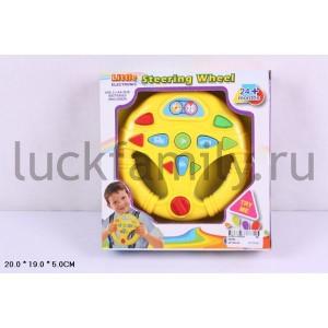 ИГРА ЭЛЕКТРОННЫЙ РУЛЬ НА БАТ. СО СВЕТОМ И ЗВУКОМ 65050 В КОР. 20*19*5СМ в кор.48шт ― Luckfamily.ru
