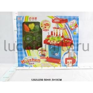 ИГРОВОЙ НАБОР "КУХНЯ" НА БАТ. СО СВЕТОМ И ЗВУКОМ, С ПЛИТОЙ И АКСЕСС. В КОР. 50*41*10СМ в кор.8шт ― Luckfamily.ru
