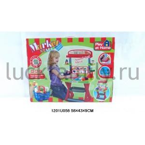 НАБОР СУПЕРМАРКЕТ НА БАТ. ОЗВУЧ., С ВЕСАМИ, КАССОЙ И АКСЕСС. В КОР. 58*43*9СМ в кор.10шт ― Luckfamily.ru
