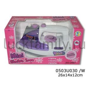 УТЮГ НА БАТ. СО СВЕТОМ, ВИБРО В КОР. 26*14*12СМ в кор.2*27шт ― Luckfamily.ru