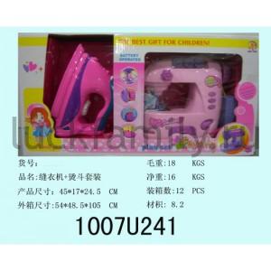 ИГРОВОЙ НАБОР (ШВЕЙНАЯ МАШИНА+УТЮГ+ГЛАД. ДОСКА) НА БАТ. СВЕТ+ЗВУК В КОР. 45*17*24СМ в кор.2*6шт ― Luckfamily.ru