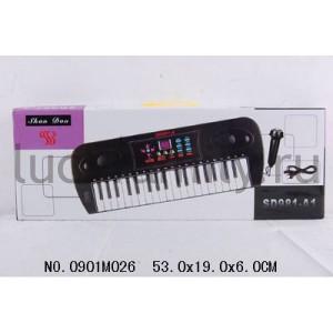 ЭЛЕКТРООРГАН (220V/БАТ.) С Ж/К ДИСПЛЕЕМ И МИКРОФОНОМ В КОР. 53*19*6СМ в кор.2*12шт ― Luckfamily.ru