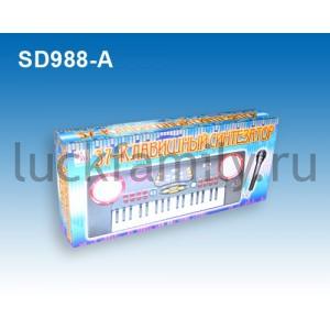 ЭЛЕКТРОСИНТЕЗАТОР (220V/БАТ.) С МИКРОФОНОМ, С Ж/К ДИСПЛЕЕМ В РУСС. КОР. 58*10*25СМ в кор.2*9шт ― Luckfamily.ru