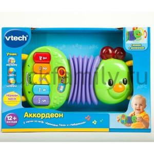 ИГРУШКА РАЗВИВАЮЩ. "VTECH" АККОРДЕОН НА БАТ. СВЕТ+ЗВУК, РУСС. ОЗВУЧ., 5 КЛАВИШ В РУСС. КОР в кор.6шт ― Luckfamily.ru