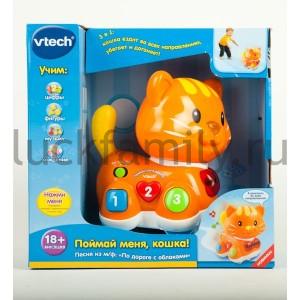 ИГРУШКА РАЗВИВАЮЩ. "VTECH" ПОЙМАЙ МЕНЯ КОШКА, РУСС. ОЗВУЧ., НА БАТ., 2 ПРОГРАММЫ В КОР. в кор.4шт ― Luckfamily.ru
