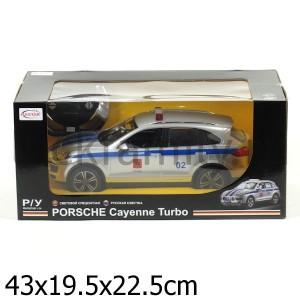 МАШИНА Р/У RASTAR 1:14 PORSCHE CAYENNE TURBO ПОЛИЦИЯ, СВЕТ+ЗВУК, РУССИФИЦ. В РУСС. КОР. в кор.6шт ― Luckfamily.ru