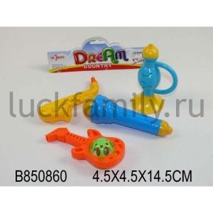 НАБОР ИЗ 4-Х ПОГРЕМУШЕК В АССОРТ. 808 В ПАК. 5*5*15СМ в кор.2*144наб ― Luckfamily.ru