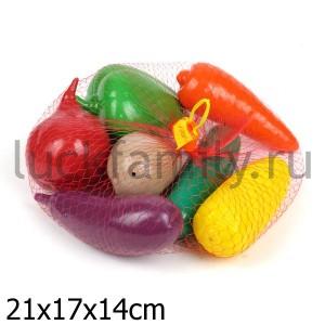 ИГРОВОЙ НАБОР "ОВОЩИ" В СЕТКЕ в кор.25шт ― Luckfamily.ru
