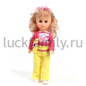 КУКЛА "НАСТЕНЬКА" ОЗВУЧ. РУССИФИЦ., С СУМОЧКОЙ В ПАК. (РУСС. УП.) 27СМ в кор.6*24шт ― Luckfamily.ru