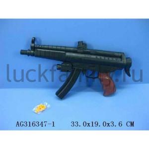 АВТОМАТ ПНЕВМ. С ФОНАРЕМ, С ПУЛЬКАМИ В ПАК. 33*19*4СМ в кор.2*72шт ― Luckfamily.ru